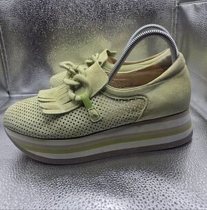 Softwaves Arch support Green Platform Women's Shoes size 8.5
